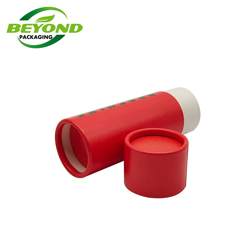 Eco-friendly Custom Brown White Black 60g/2oz Kraft Paper Deodorant Stick Packaging Oil Proof Paper Tube