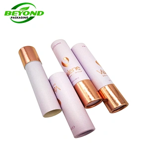 Eco Friendly Luxury High Quality Cardboard Paper Tube Pearl Paper With Private Label For Frost Lip Gloss Tube Packaging
