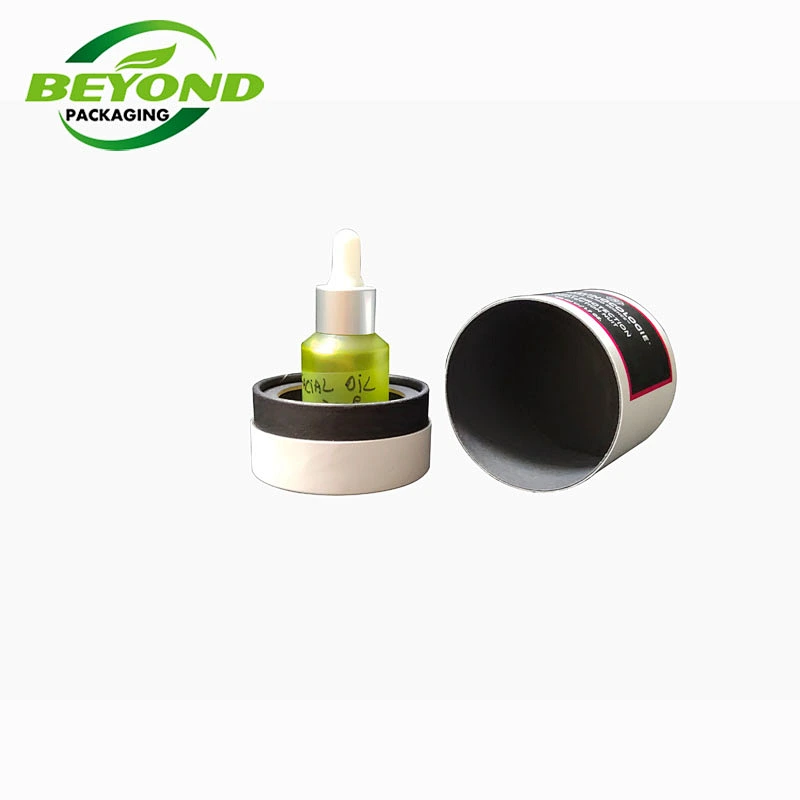 High grade round hat box wholesale custom logo luxury paper white box for round perfume and essential oil box