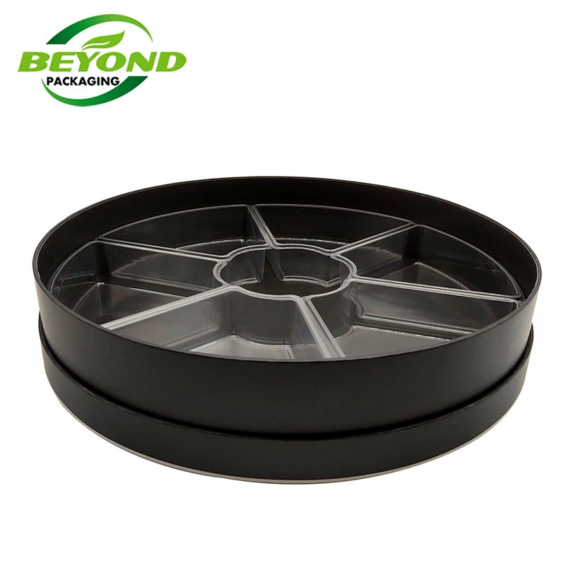 Beautiful Luxury  Design Round Cylinder Circle Cardboard Food Package Big Paper Boxes For Chocolate