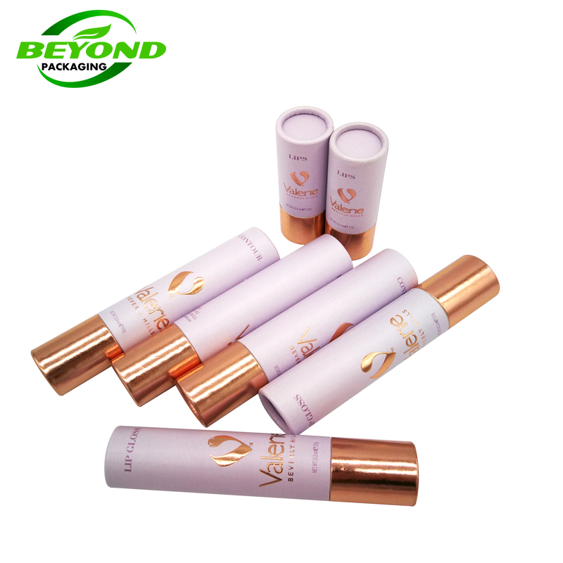 Luxury Eco Friendly Paper Tube Custom Design  Cosmetic Packaging Paper  Cardboard  Box Cylinder for Perfume