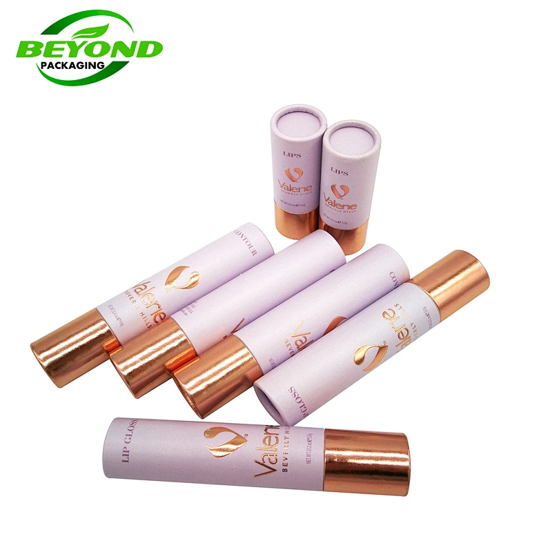 Luxury Eco Friendly Paper Tube Custom Design  Cosmetic Packaging Paper  Cardboard  Box Cylinder for Perfume