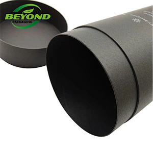 Custom Size Kraft Round Black Paper Tube 5 Packaging Cylinder Cardboard 2pcs Paper Candle Tubes