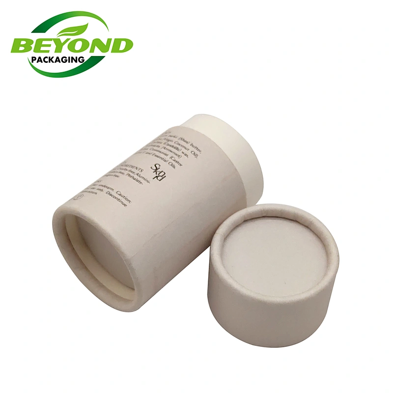 Push Up Kraft Paper Tube Rigid Material Eco Empty Lip Balm Push Up Container
