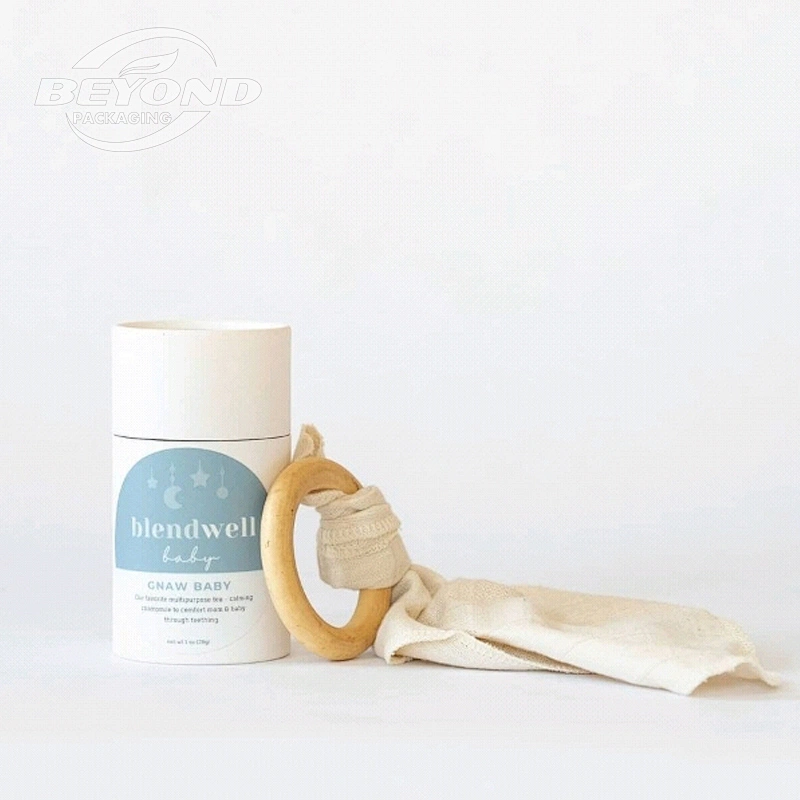 Wholesale Cylinder Round Rigid Cardboard Paper Tube Packaging For Essential Oil Roller Bottle