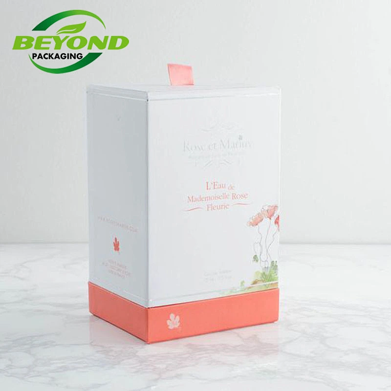 Wholesale Custom Luxury Paper Cardboard  2 Piece Square Candle Gift Box Packaging Luxury Lid and base Gift Box
