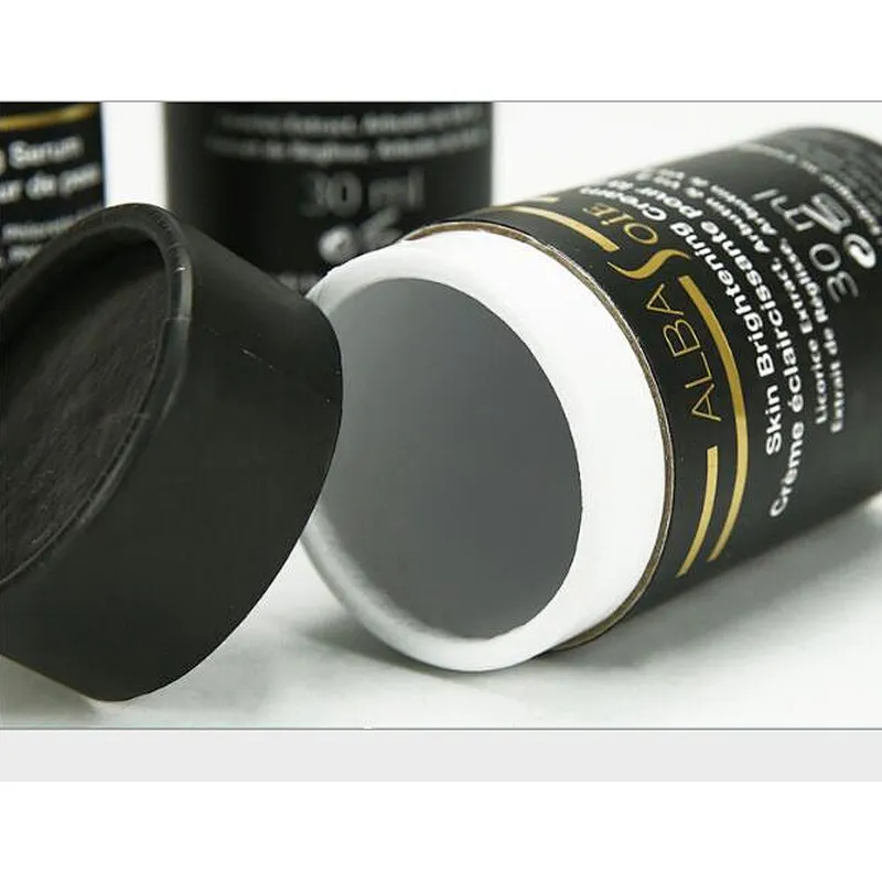 Biodegradable Luxury Cardboard Essential Oil Paper Tube With EVA Insert For CBD/Hemp Oils Bottles