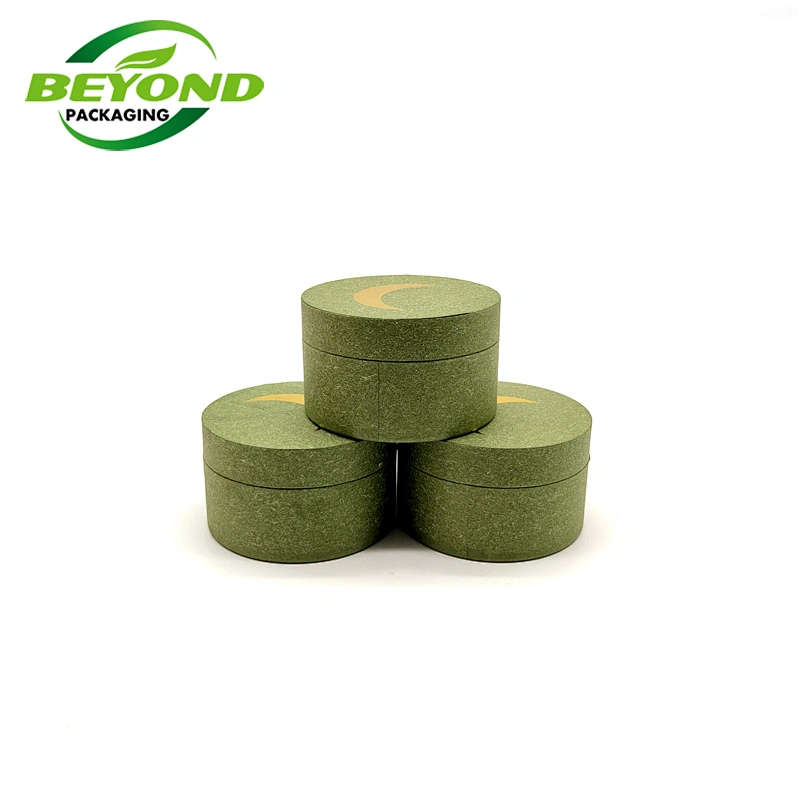 Biodegradable Eco Friendly Recycled Material Luxury Cosmetic Jars Paper Box Packaging For Hand Cream