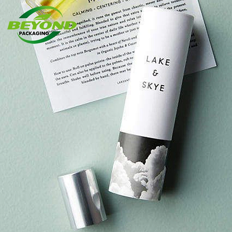 Eco Friendly Custom Printed Recycled Cardboard Paper Tube For Cosmetic Personal Care Bottle Packaging