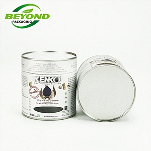 Custom Printing Cylinder Biodegradable Luxury Metal Lid Cardboard Canister Can Gift Paper Tube For Coffee Bean Powder