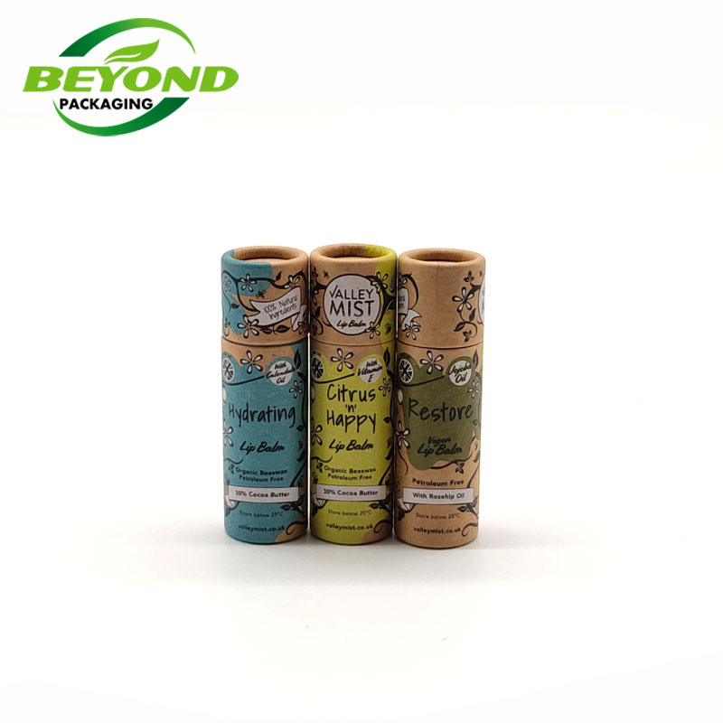 Push up paper tube for deodorant packaging and lip balm packaging cosmetic empty cardboard containers paper tube