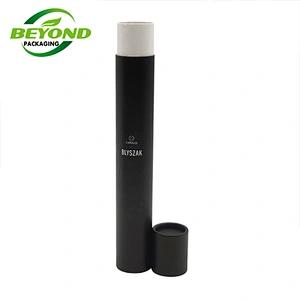 Custom Biodegradable Black Printing Matt Long Shipping Mailing Kraft Paper Tube Packaging For Poster