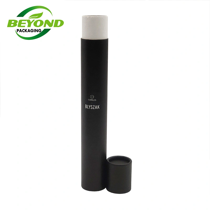 Custom Biodegradable Black Printing Matt Long Shipping Mailing Kraft Paper Tube Packaging For Poster