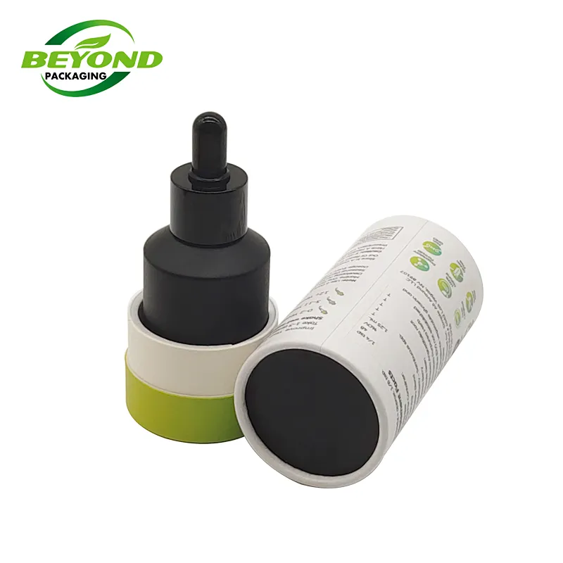 Direct Manufacturer Eco Friendly Full Color Printing Cosmetics Packaging Paper Tube Cardboard Cylinder For Bottle Packing
