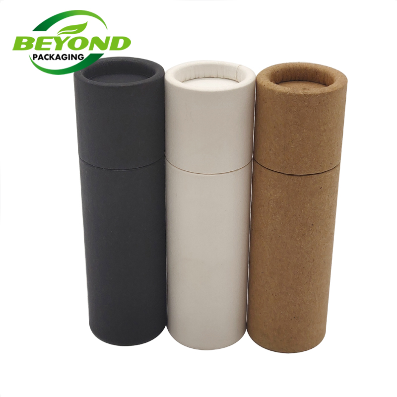 Wholesale Biodegradable Cardboard Container Deodorant Packaging Push Up Kraft Paper Tube