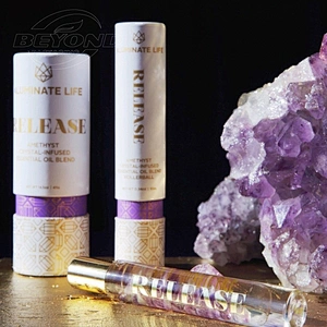 Custom Luxury Personality Design Round Cardboard Cylinder Cosmetic Essential oil Skincare Round Paper Tube Packaging