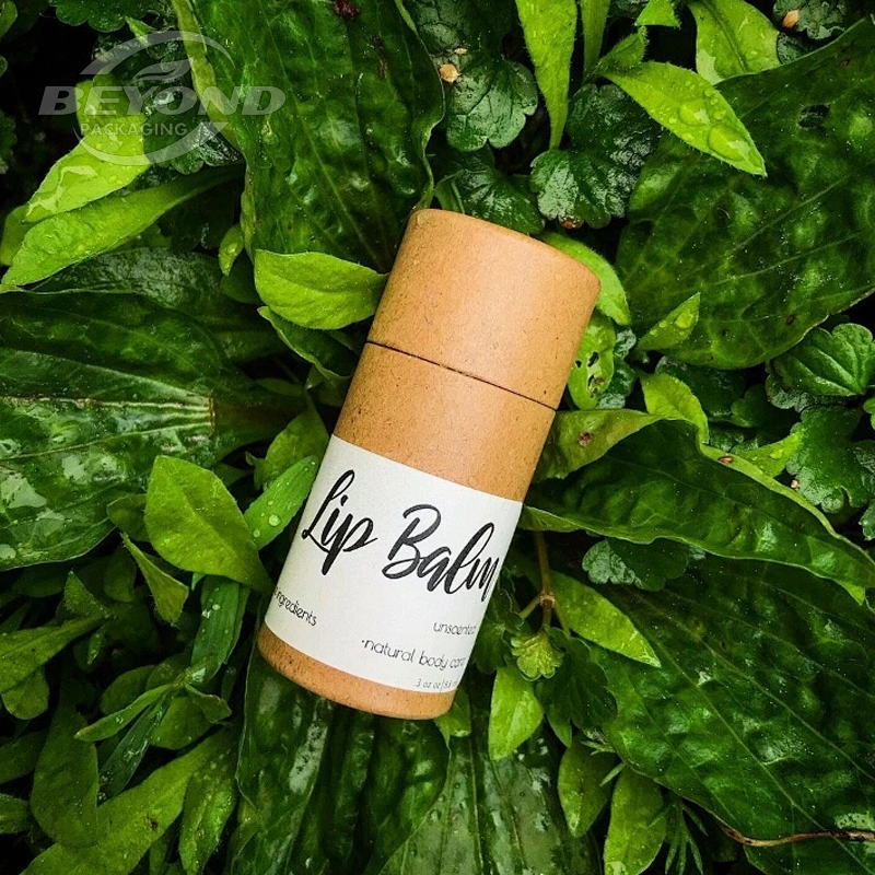 High Quality Recycled Material Biodegradable Cardboard Push Up Paper Tube For Lip Balm