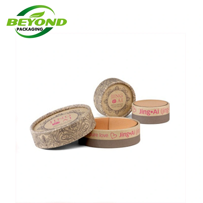 Luxury Biodegradable Cardboard Cosmetic Round Paper Tube With Wholesale Circle Lash Boxes