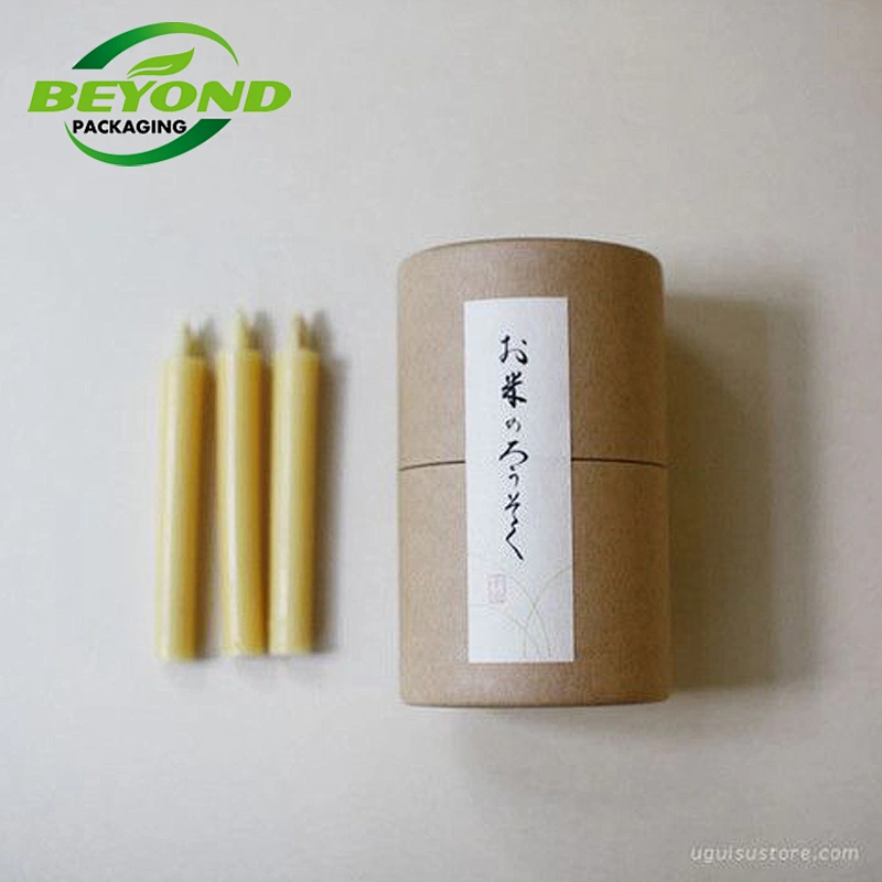 Custom Printing High Quality Round Sealing Paper Tube Box Luxury Kraft Candle Paper Tube Packaging For Cosmetic