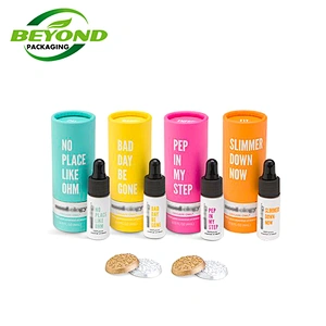 Eco Friendly Plastic Free Biodegradable Cosmetic Bottle Skin Care Box Cardboard Tube Packaging Tube Custom Printing