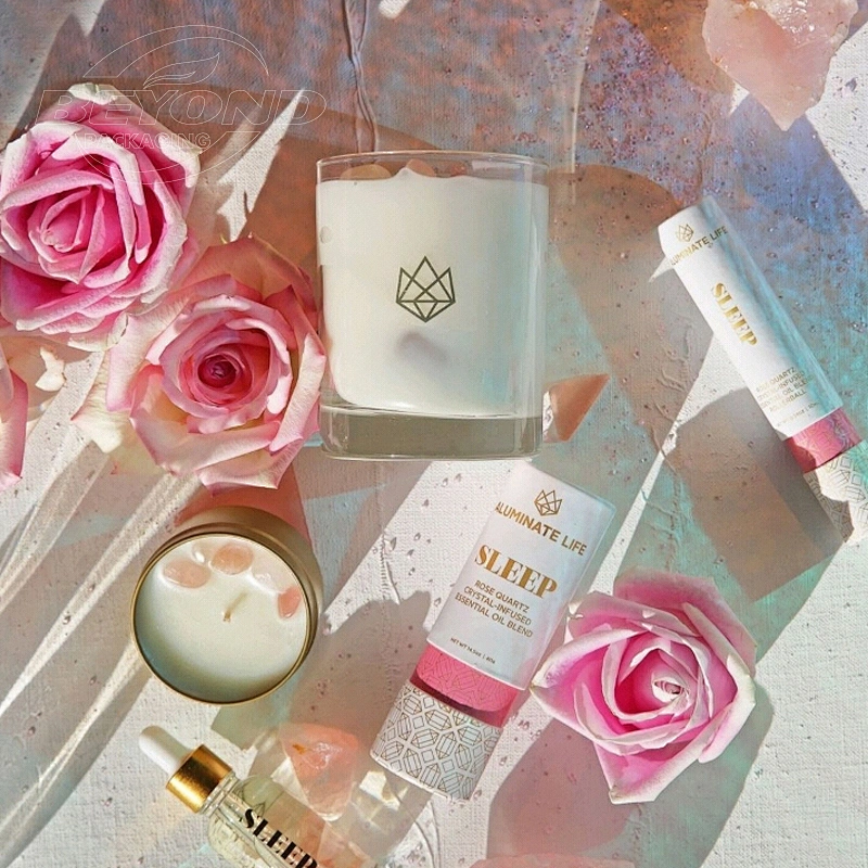 Custom Luxury Personality Design Round Cardboard Cylinder Cosmetic Essential oil Skincare Round Paper Tube Packaging