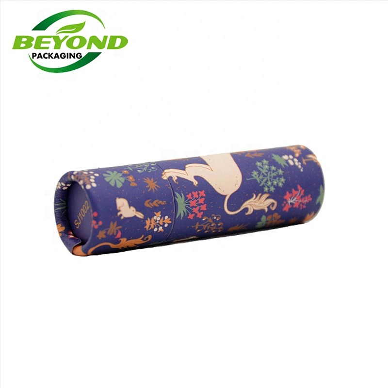 Factory High Quality Biodegradable Custom Printing Empty Paper Cardboard Tube Packaging For Lipstick