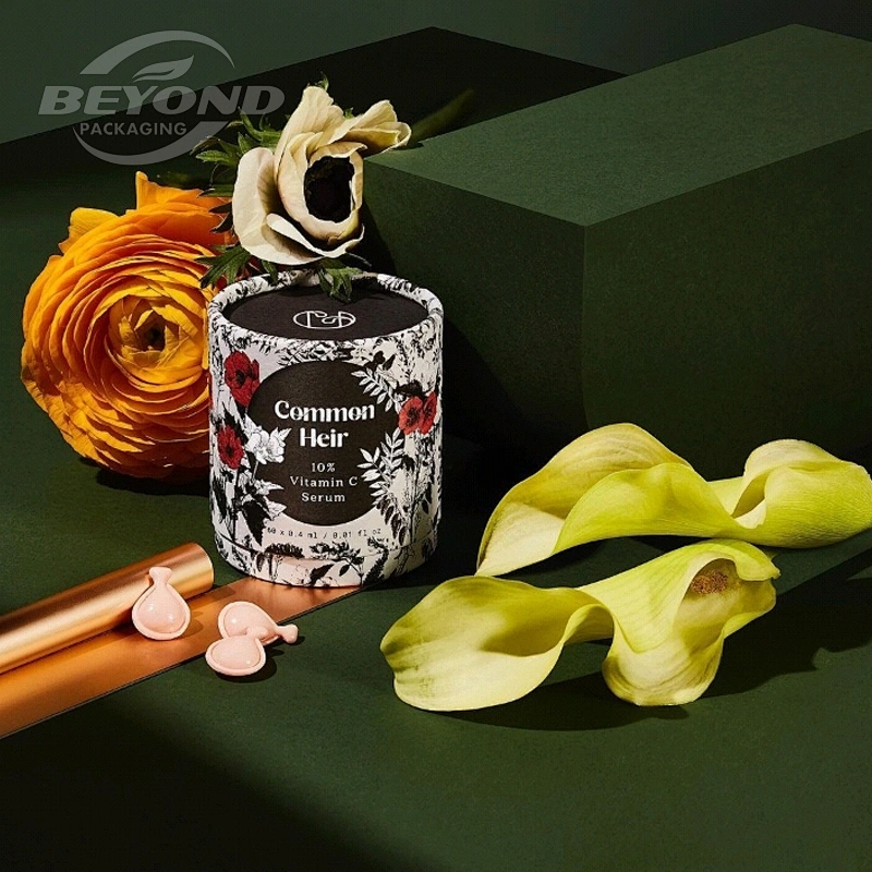 Custom Printed Cardboard Round Tube Candle Handmade Soy Wax Private Label Luxury Candle Glass Jar Box Tube Package