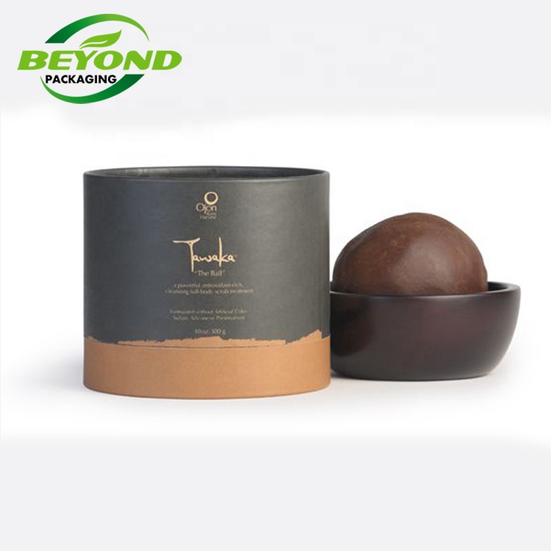 Eco Friendly Customized Cardboard CMYK Printing Soap Packaging Paper Cylinder Box Bottles Packaging Boxes With Logo