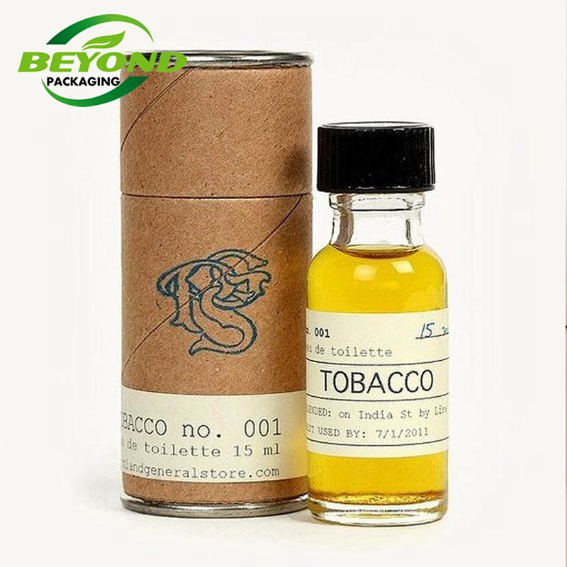 High Quality  Bio Degradable Luxury Cosmetic Essential Oils Paper Roll Tube Packaging Kraft Paper Tube