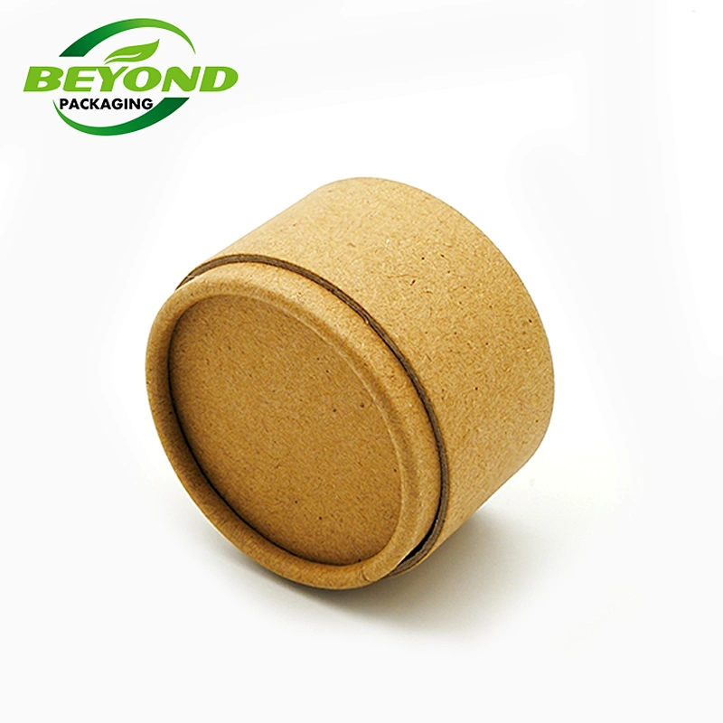 Manufacturer Biodegradable Kraft Paper Tube For Face Cream Jar Deodorant Paper Tube Packaging