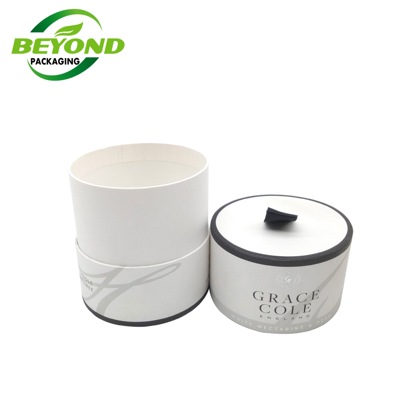 Paper Cylinder Tube for Candle Container Packaging Product Box Special Paper Eco Friendly High Grade Custom Recyclable White OEM