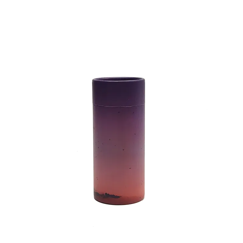 Eco friendly recycled customized printing kraft rolled edge cardboard paper tube for incense packaging
