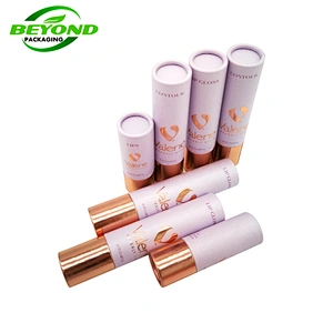 Luxury Biodegradable Cosmetic Empty Lip Gloss Packaging Paper Cardboard Tube Packaging