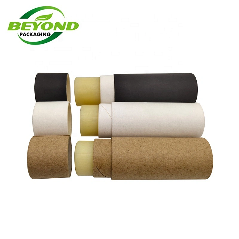 Eco friendly twist up lip balm cardboard biodegradable deodorant container push up paper tube Hot products in America