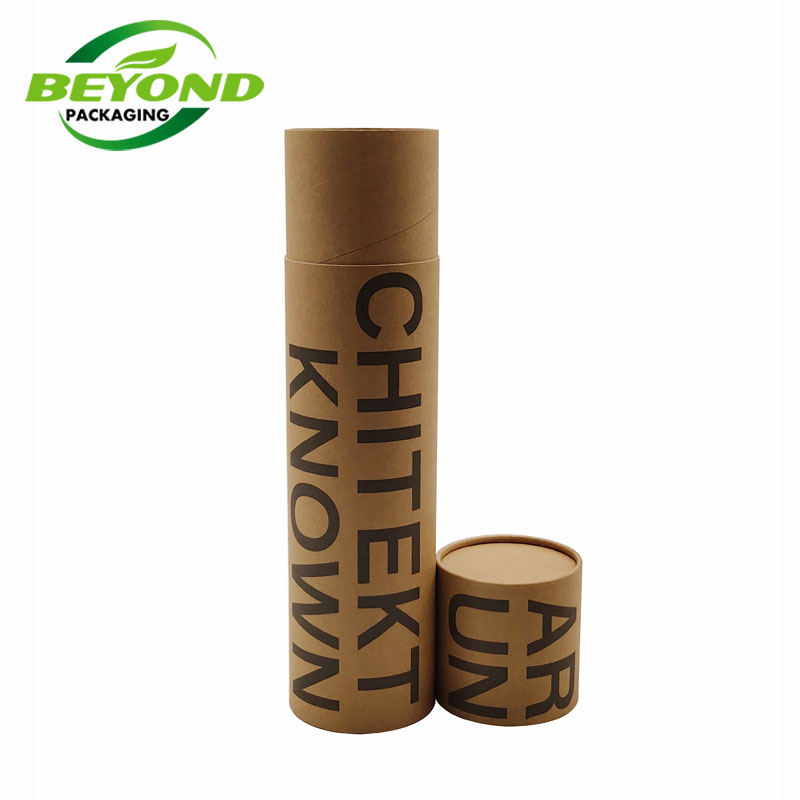 Shenzhen Beyond Printing Packaging Co. Ltd. High Quality Rigid Eco Kraft Cardboard Inner Postal Tube For Yoga Mat