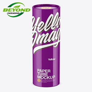 Wholesale Recycled Hot Sale CMYK Printing Paper Cylinder PackageTube For Tea Coffee With Paper Lid