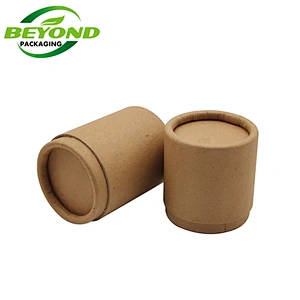 eco package jar oil proof kraft paper tubes cosmetic hand lotion tube packaging 15ml 20g eye cream containers