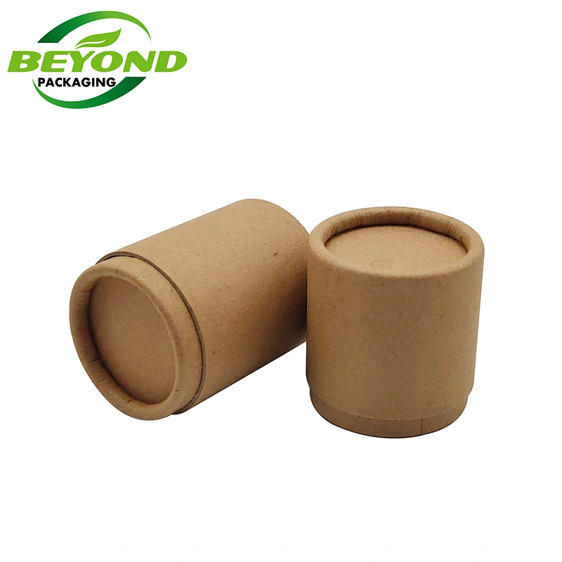 eco package jar oil proof kraft paper tubes cosmetic hand lotion tube packaging 15ml 20g eye cream containers
