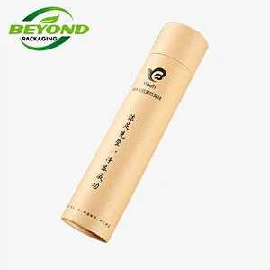 Eco Friendly High Quality Tough Cardboard Cylinder Mailing Tube Custom Printed Shipping Tubes Kraft Paper tube