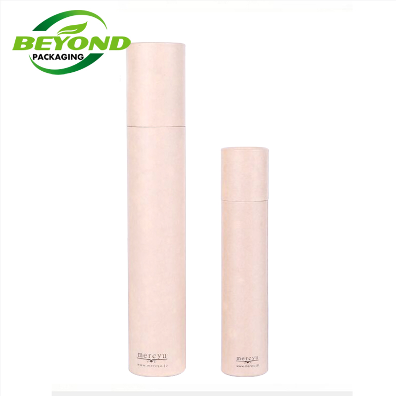 Eco Friendly Custom Made Brown Kraft Paper Core Natural Inner Paper Tube Packaging Box Cylinder Packaging For Incense Storage