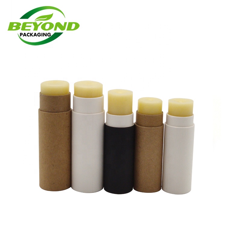 Custom Eco-friendly Empty Deodorant Push Up Paper Tube Cylinder Box Custom Printing Size Sun Sticker Containers