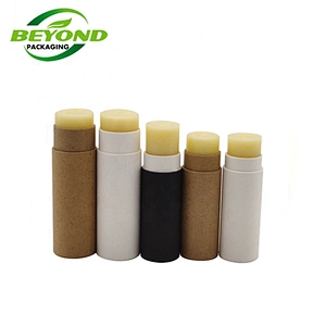 Custom Eco-friendly Empty Deodorant Push Up Paper Tube Cylinder Box Custom Printing Size Sun Sticker Containers