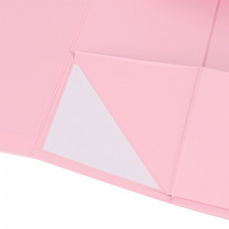 Custom Recycled Printing Flat Folding Square Rigid Paper Packaging Cardboard pink large Magnetic Closure Gift Box