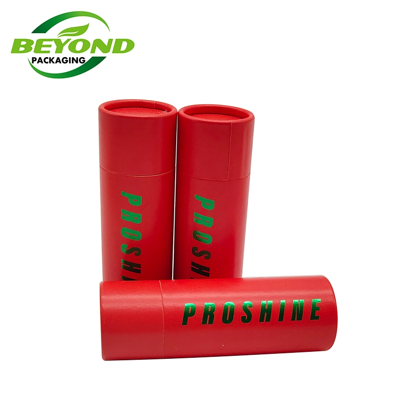 Eco-friendly Custom Brown White Black 60g/2oz Kraft Paper Deodorant Stick Packaging Oil Proof Paper Tube