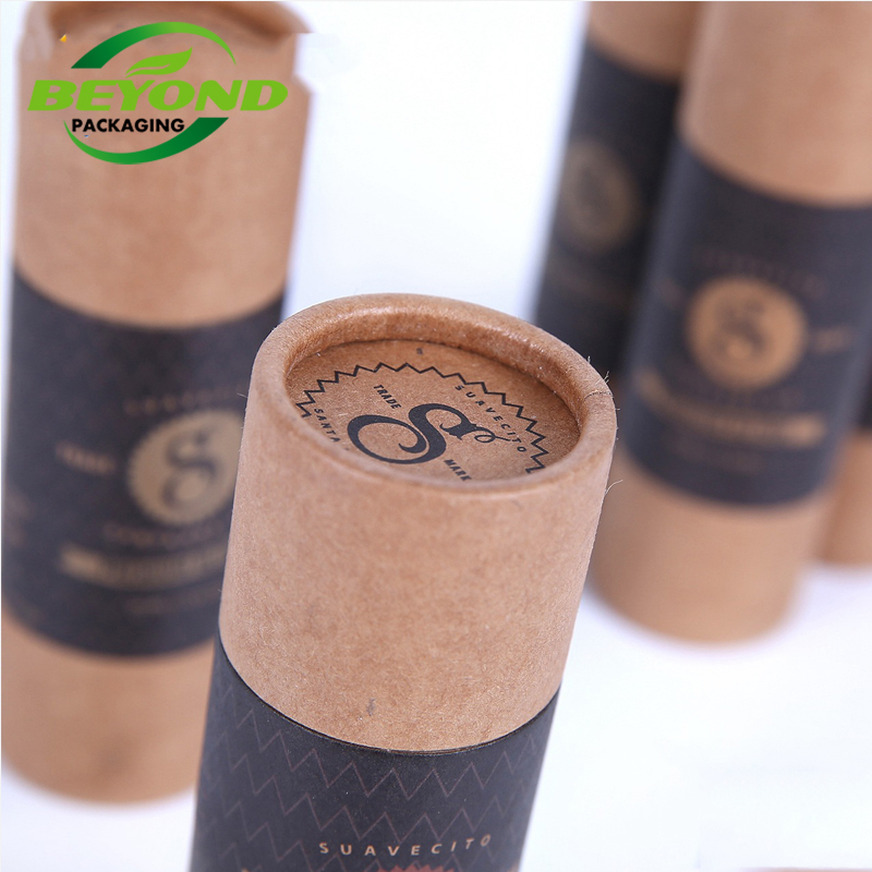 Eco Friendly Cardboard Cylinder Shaped Paper Tube for Scarf Clothes Sock Packaging For Gifts