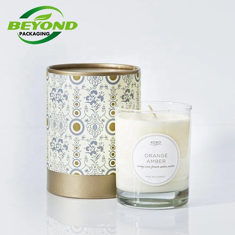 Wholesale Eco Friendly Custom Printing Design Kraft Candle Paper Tubes Packaging Box Supplies