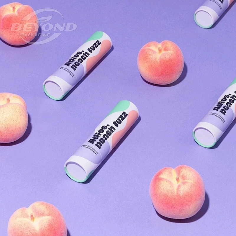 Custom Luxury Personality Design Cylinder Cosmetic 10ml Essential Oils Skincare Eyeliner Cosmetic Jar Packaging Paper Tubes