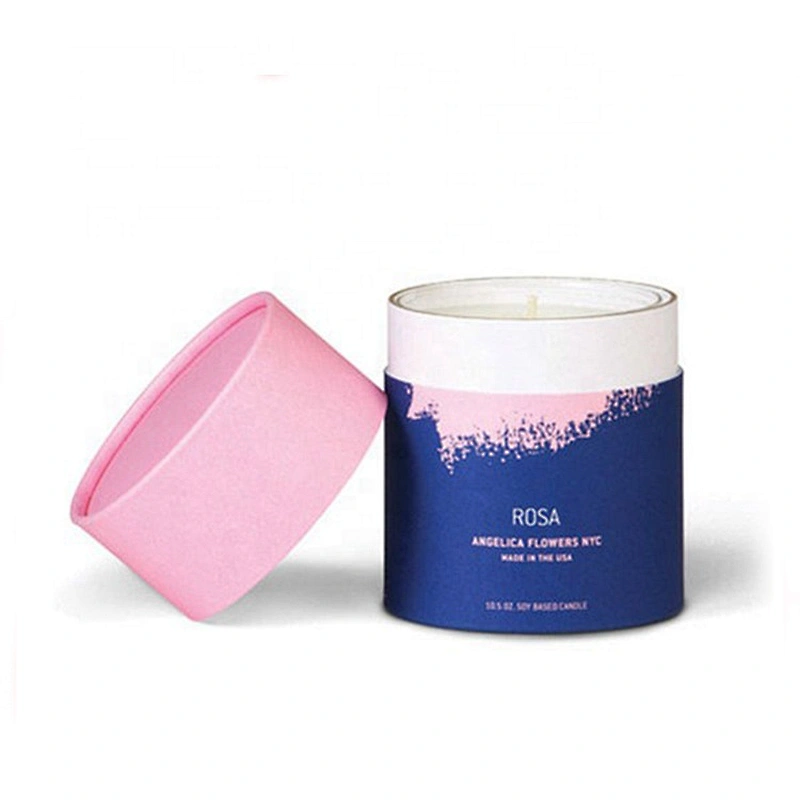 manufacturer Good Price custom lid and base eco friendly kraft paper tube packaging candle paper cover jar for luxury gift box