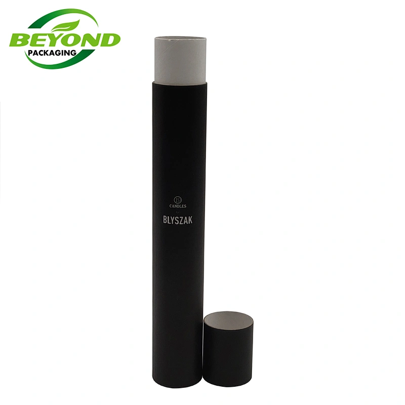 Custom Biodegradable Black Printing Matt Long Shipping Mailing Kraft Paper Tube Packaging For Poster