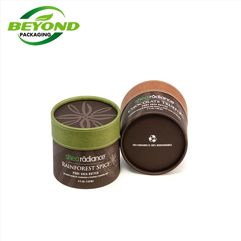 Eco Friendly Cylinder Core Recycled Cardboard Cosmetic Packaging Special Paper Foam Insert For 100ml Cosmetic Skin Care Bottle